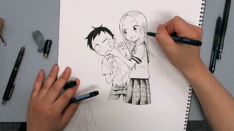 【绘画过程】看画师是如何画出逗趣横生的两小只